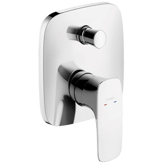 Hansgrohe PuraVida Baterie cada dus monocomanda incastrata, crom
