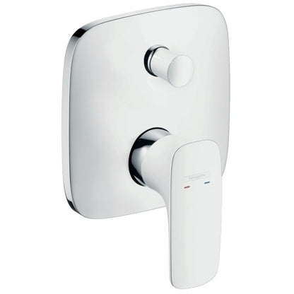 Hansgrohe PuraVida Baterie cada dus monocomanda incastrata, alb/crom