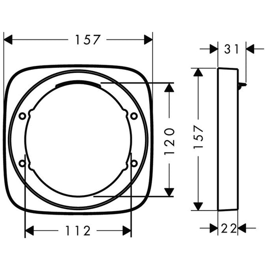 Hansgrohe PuraVida Element de extensie