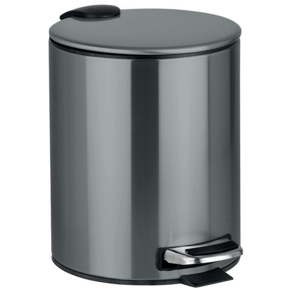 Bemeta Graphit Cos de gunoi 5 l, capac soft-close, gri