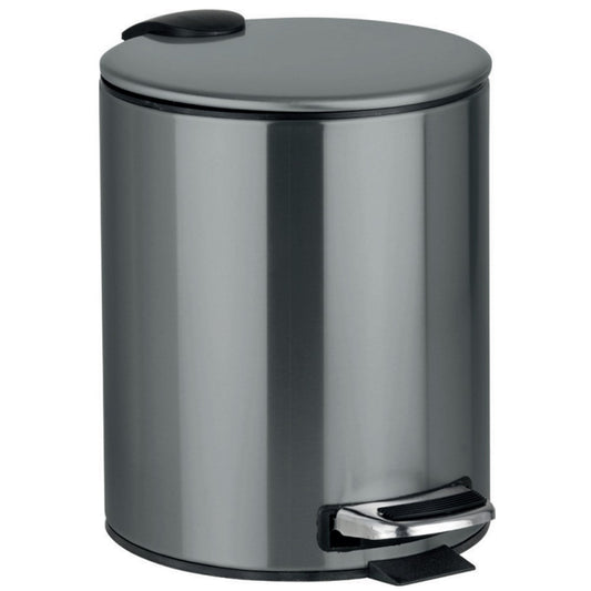 Bemeta Graphit Cos de gunoi 5 l, capac soft-close, gri