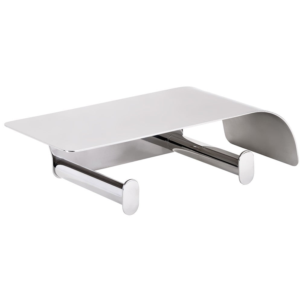 Bemeta Organic Suport dublu hartie igienica cu aparatoare, inox