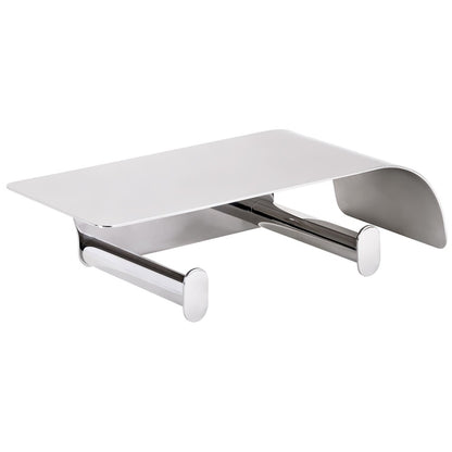 Bemeta Organic Suport dublu hartie igienica cu aparatoare, inox