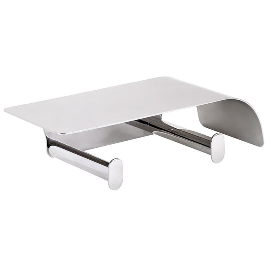 Bemeta Organic Suport dublu hartie igienica cu aparatoare, inox
