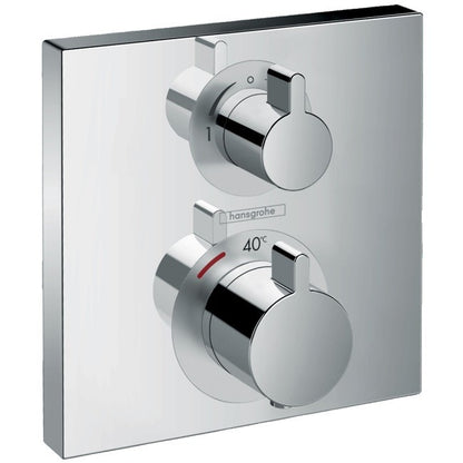 Hansgrohe Ecostat Square Baterie dus cu termostat pentru montaj incastrat, 2 iesiri, crom