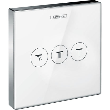 Hansgrohe ShowerSelect Glass Divertor cu 3 iesiri, alb/crom