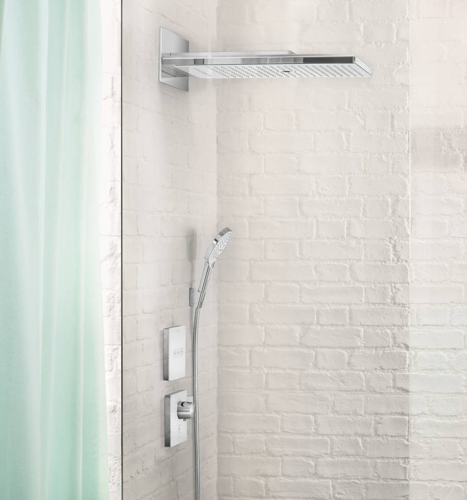 Hansgrohe ShowerSelect Glass Divertor cu 3 iesiri, alb/crom