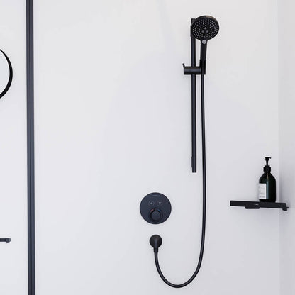 Hansgrohe ShowerSelect S Baterie cada dus cu termostat, incastrata negru mat