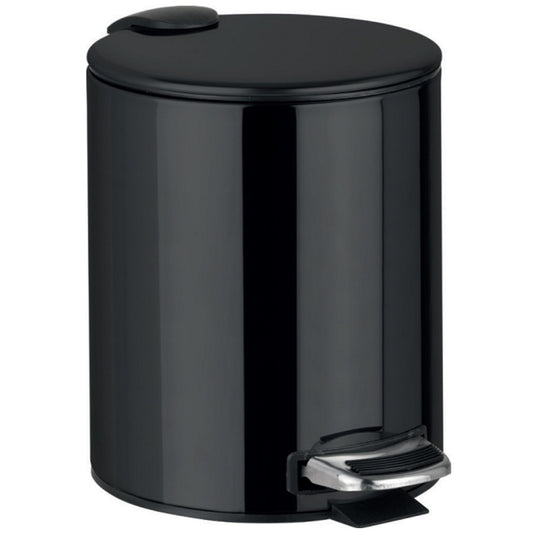 Bemeta Hematit Cos de gunoi 5 l, capac soft-close, negru