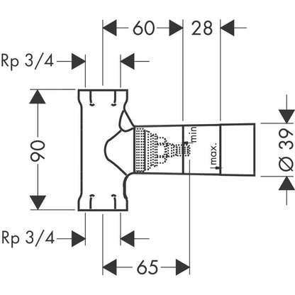Hansgrohe Corp incastrat pentru robinet 130 l/min