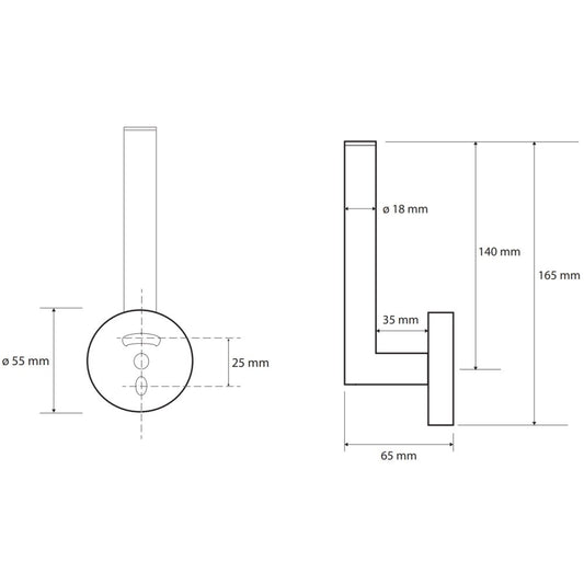 Bemeta Sablo Suport rezerva hartie igienica, auriu mat