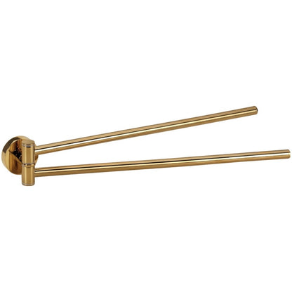 Bemeta Brilo Suport prosop baie tip bara dubla 42 cm, auriu