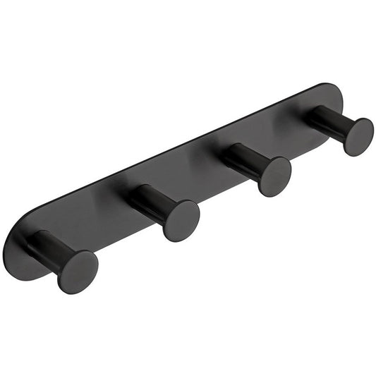 Bemeta Easy Cuier baie rotunjit cu 4 brate, negru