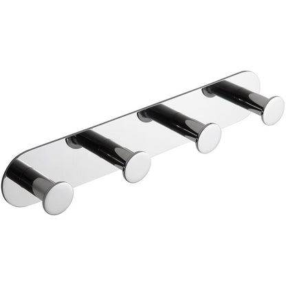 Bemeta Easy Cuier baie rotunjit cu 4 brate, inox lucios