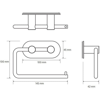 Bemeta Easy Suport hartie igienica rotunjit fara aparatoare, inox mat