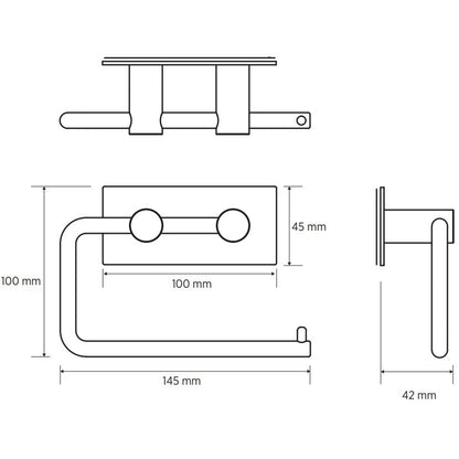 Bemeta Easy Suport hartie igienica fara aparatoare, inox mat
