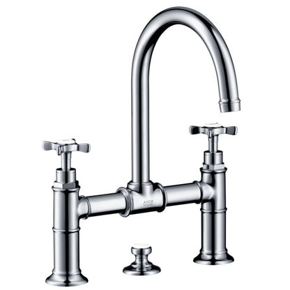 Baterie lavoar Hansgrohe Axor Montreux 220, dubla comanda, cu ventil pop-up