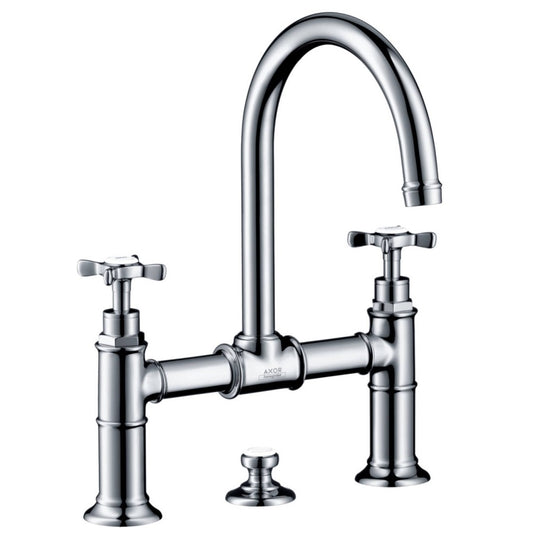 Baterie lavoar Hansgrohe Axor Montreux 220, dubla comanda, cu ventil pop-up
