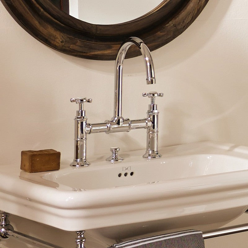 Baterie lavoar Hansgrohe Axor Montreux 220, dubla comanda, cu ventil pop-up