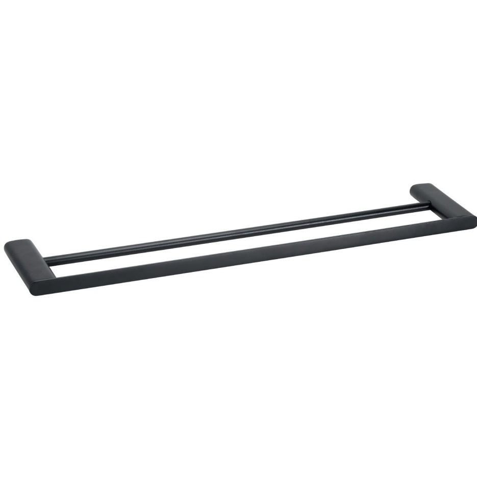 Bemeta Organic Suport prosop baie tip bara dubla 64 cm, negru