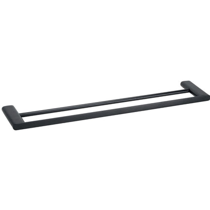 Bemeta Organic Suport prosop baie tip bara dubla 64 cm, negru