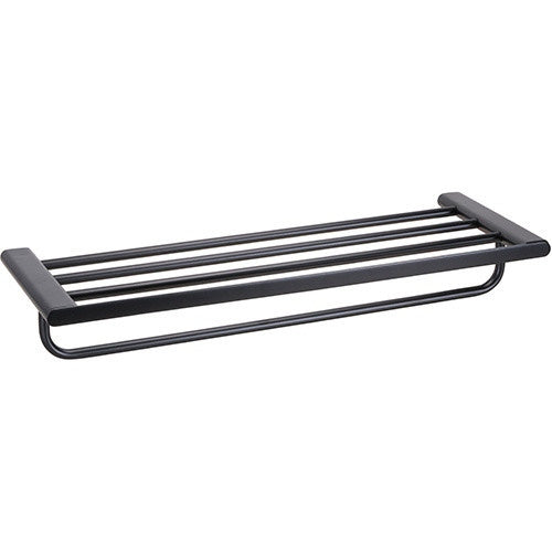 Bemeta Organic Suport prosop baie tip bara tripla 64 cm, negru