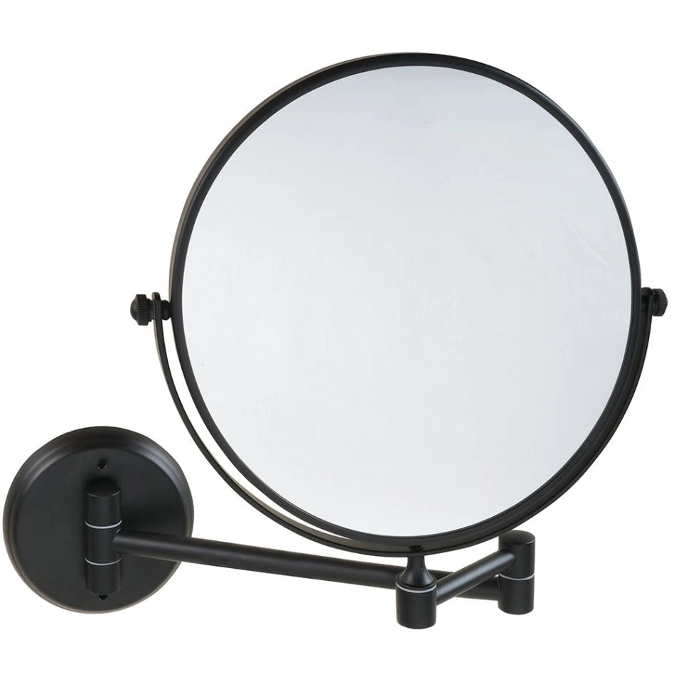 Bemeta Dark Oglinda cosmetica de perete Ø20 cm, negru