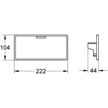 Grohe Grohtherm Cube EasyReach Polita detasabila