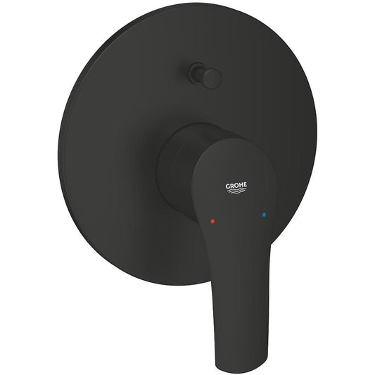 Grohe Eurosmart Baterie cada dus monocomanda incastrata, negru mat