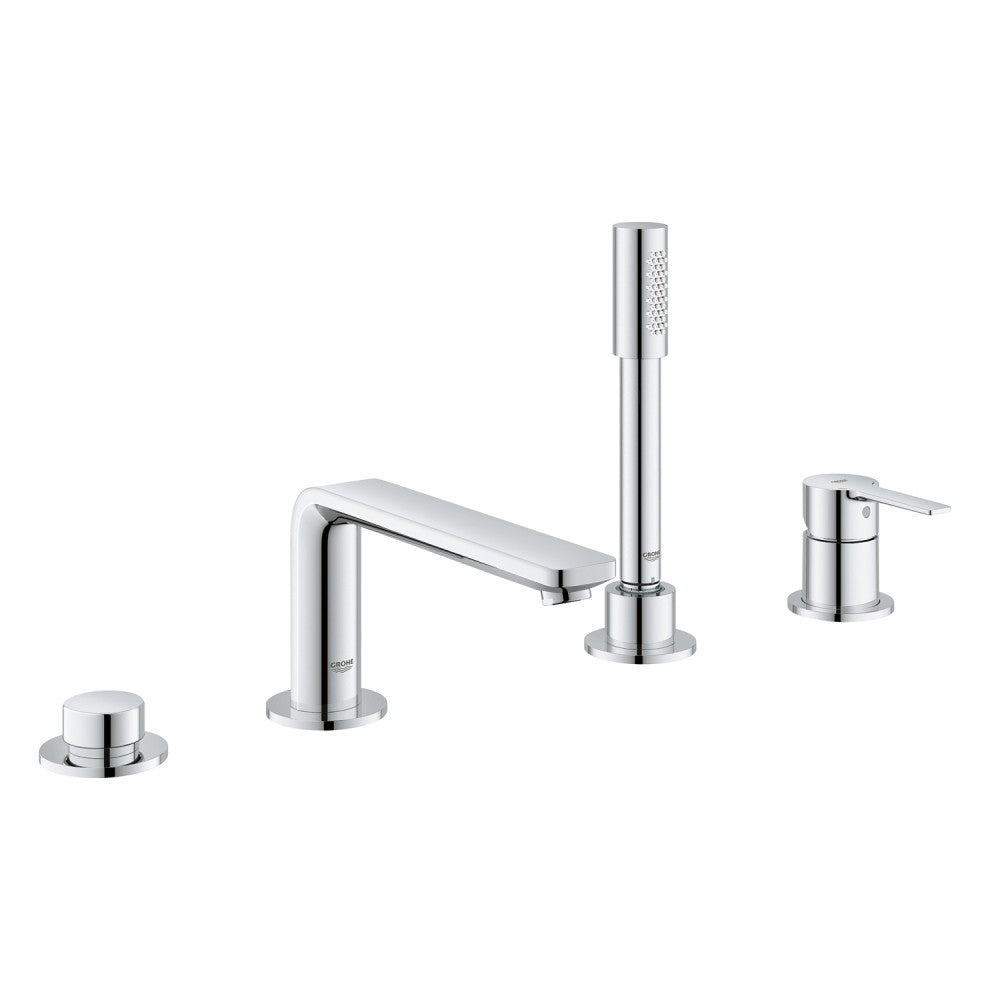Grohe Lineare Baterie cada dus monocomanda si set dus, 4 orificii, crom
