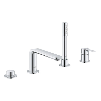 Grohe Lineare Baterie cada dus monocomanda si set dus, 4 orificii, crom