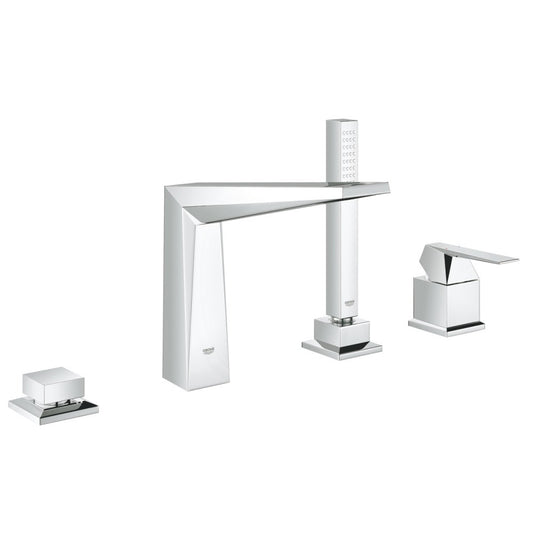 Grohe Allure Brilliant Baterie cada dus monocomanda cu set dus, montaj pe cada, crom