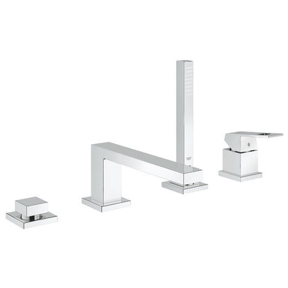 Grohe Eurocube Baterie cada dus monocomanda cu set dus, montaj pe cada, crom