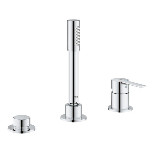 Grohe Lineare Baterie cada dus monocomanda cu set dus, 3 orificii, crom