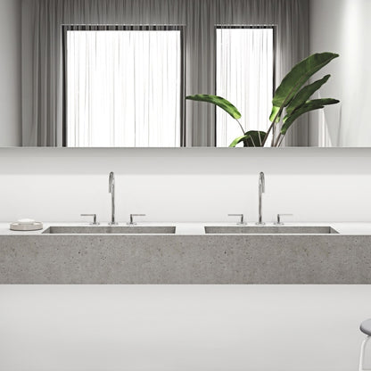 Baterie lavoar Kludi Nova Fonte Puristic, dubla comanda, cu 3 gauri, ventil metalic