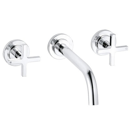 Baterie lavoar incastrata Kludi Nova Fonte Classic, dubla comanda, pipa 18 cm, set complet