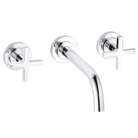 Baterie lavoar incastrata Kludi Nova Fonte Classic, dubla comanda, pipa 18 cm, set complet
