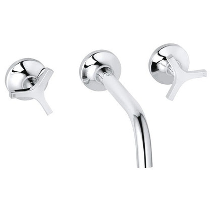 Baterie chiuveta baie incastrata Kludi Nova Fonte Deco, dubla comanda, pipa 18 cm, set complet
