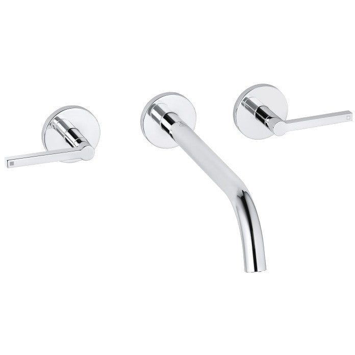 Baterie lavoar incastrata Kludi Nova Fonte Puristic, dubla comanda, pipa 24 cm, set complet
