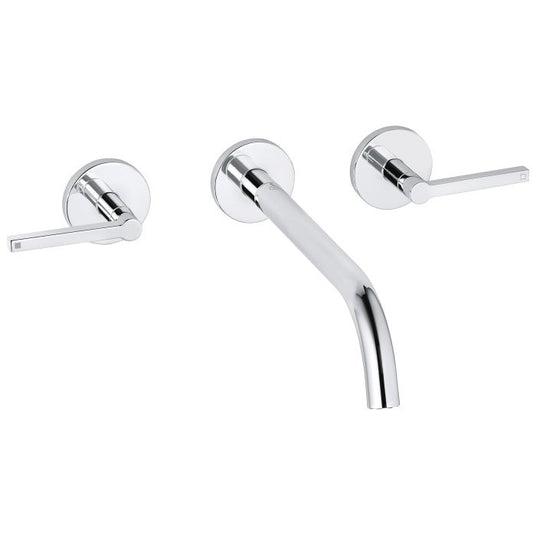 Baterie lavoar incastrata Kludi Nova Fonte Puristic, dubla comanda, pipa 24 cm, set complet