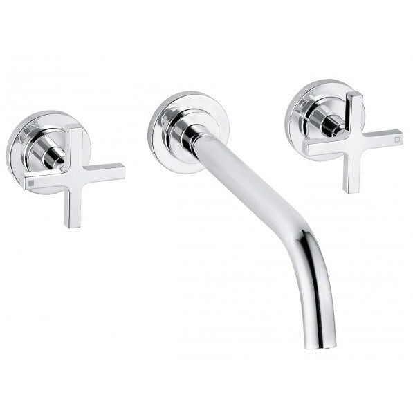 Baterie lavoar incastrata Kludi Nova Fonte Classic, dubla comanda, pipa 24 cm, set complet