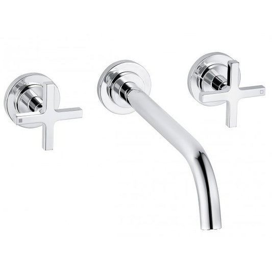 Baterie lavoar incastrata Kludi Nova Fonte Classic, dubla comanda, pipa 24 cm, set complet