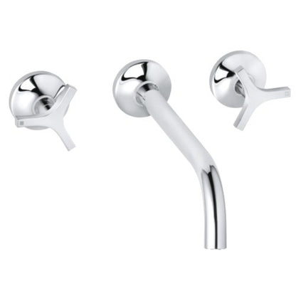 Baterie lavoar incastrata Kludi Nova Fonte Deco, dubla comanda, pipa 24 cm, set complet