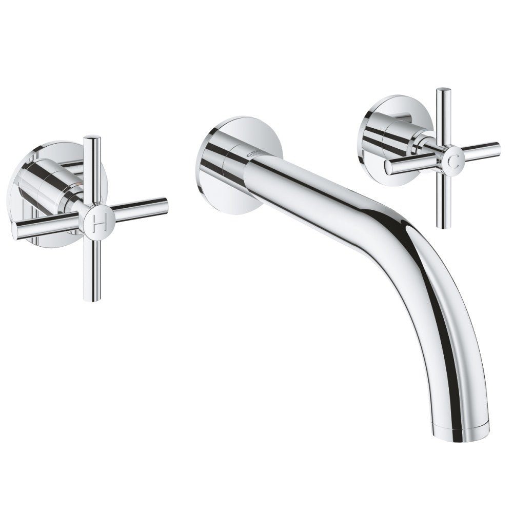 Baterie lavoar incastrata Grohe Atrio, dubla comanda, manere cruce