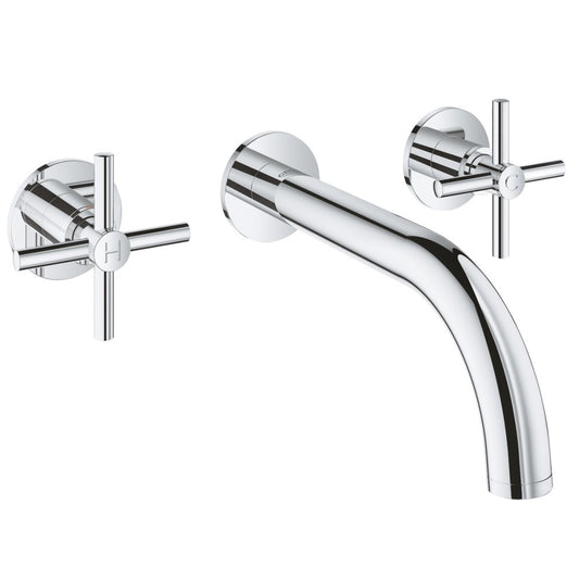 Baterie lavoar incastrata Grohe Atrio, dubla comanda, manere cruce