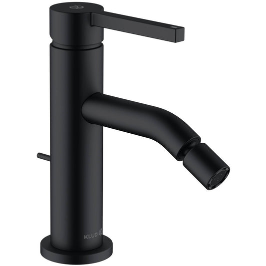 Kludi Nova Fonte Pura Baterie bideu monocomanda cu ventil pop-up, negru mat