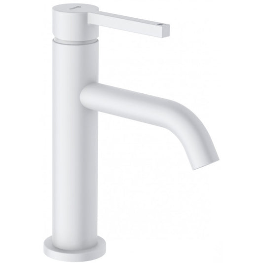 Baterie lavoar Kludi Nova Fonte, cu ventil click-clack H20 cm, alb mat