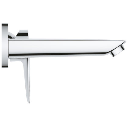Baterie lavoar incastrata Grohe BauEdge, pipa 18 cm crom, set complet