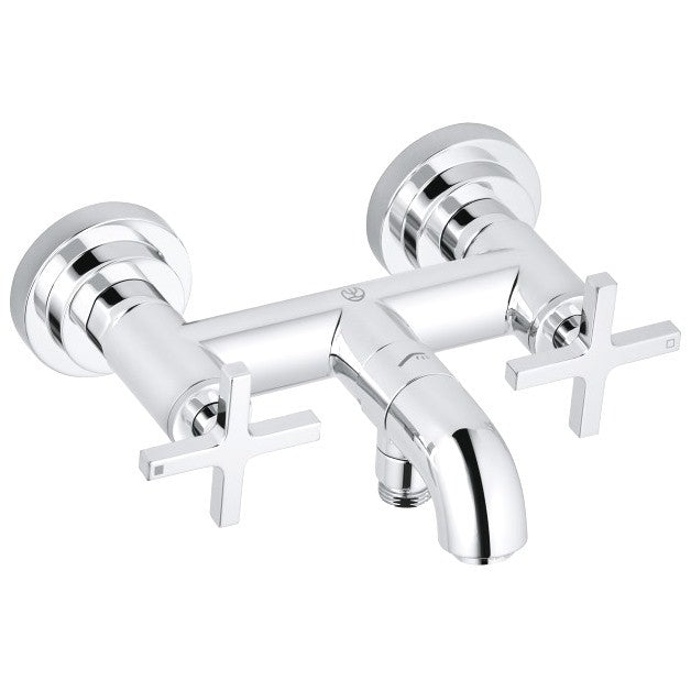 Kludi Nova Fonte Classic Baterie cada dus dubla comanda, crom