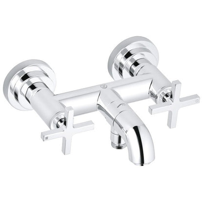Kludi Nova Fonte Classic Baterie cada dus dubla comanda, crom